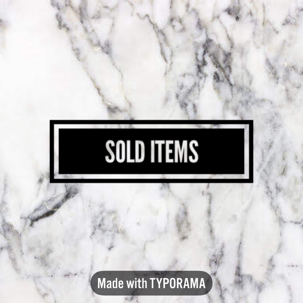 Sold Items